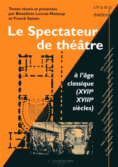 Le spectateur de théâtre à l'âge classique : XVIIe et XVIIIe siècles