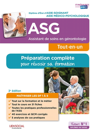 Assistant de soins en gérontologie, ASG : préparation complète pour réussir sa formation