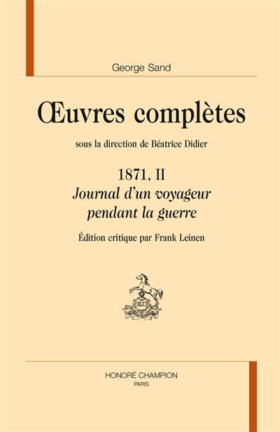 Journal d'un voyageur pendant la guerre 1871. II