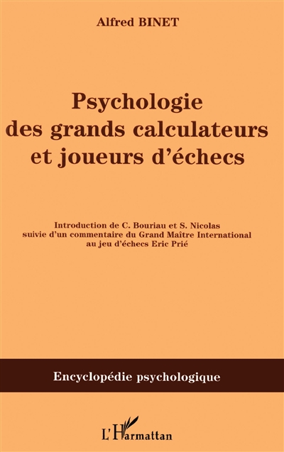 Psychologie des grands calculateurs et joueurs d'échecs : 1894