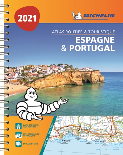 Espagne & Portugal 2021 : atlas routier & touristique
