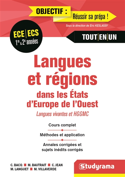 Langues et régions dans les Etats d'Europe de l'Ouest ;