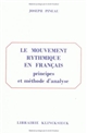 Le Mouvement rythmique en français : principes et méthodes d'analyse